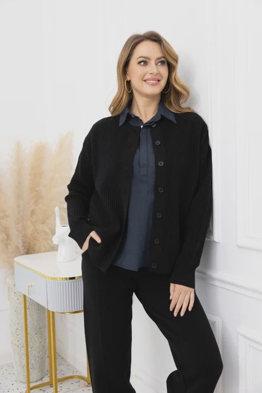 Melissa&#39;s Cardigan, Colour: Black, Size: S/M
