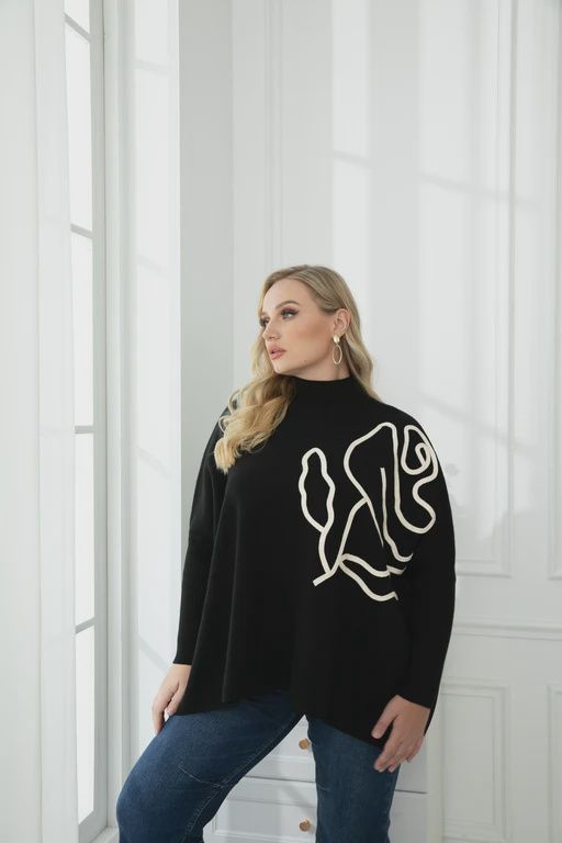 Wild Rose Pullover, Colour: Black, Size: O/S