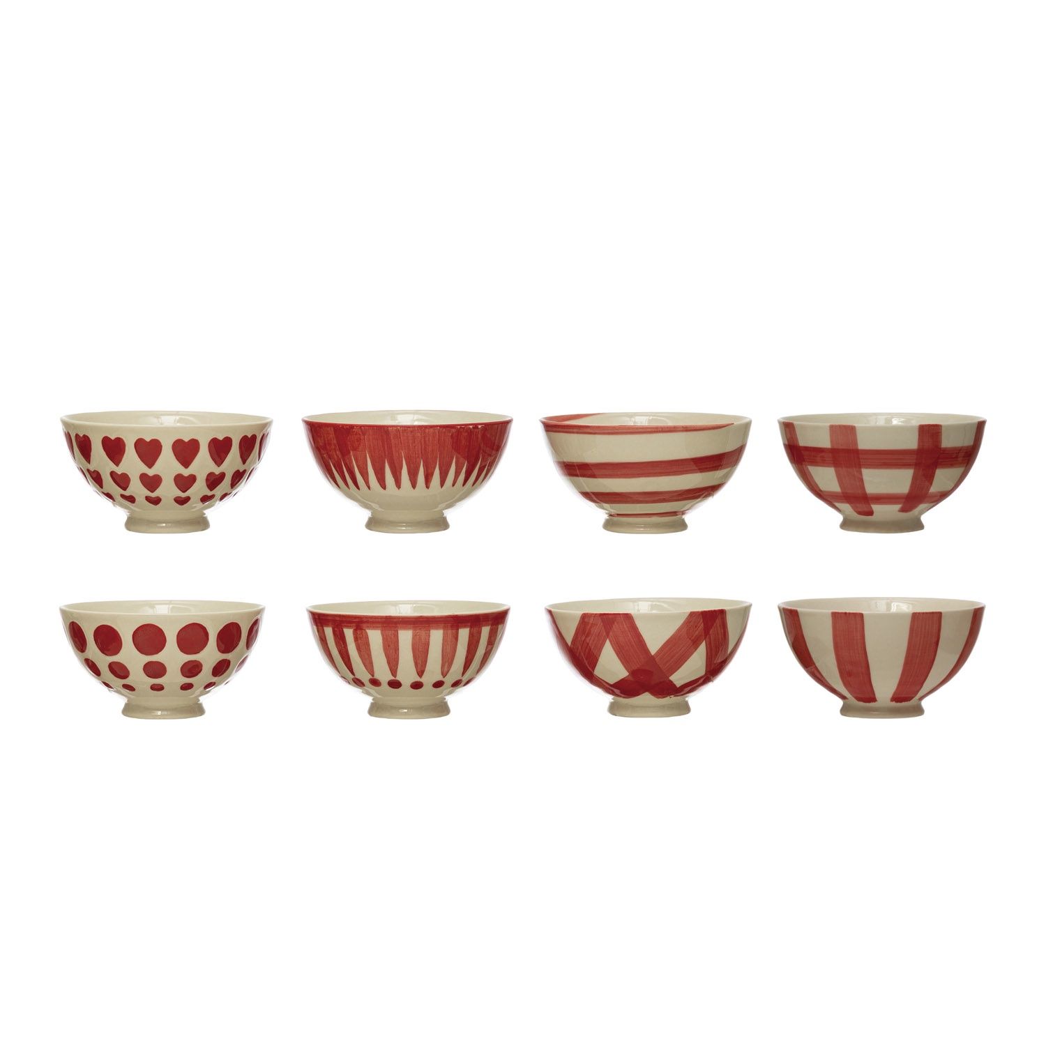 4.5&quot; Rnd Hand-Painted Stoneware Latte Bowl