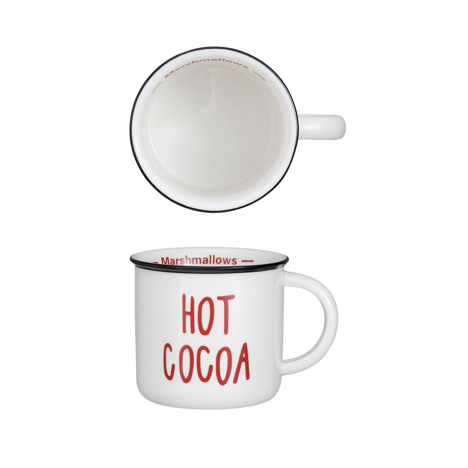 3.5&quot; Stoneware Mug &quot;Hot Cocoa&quot;