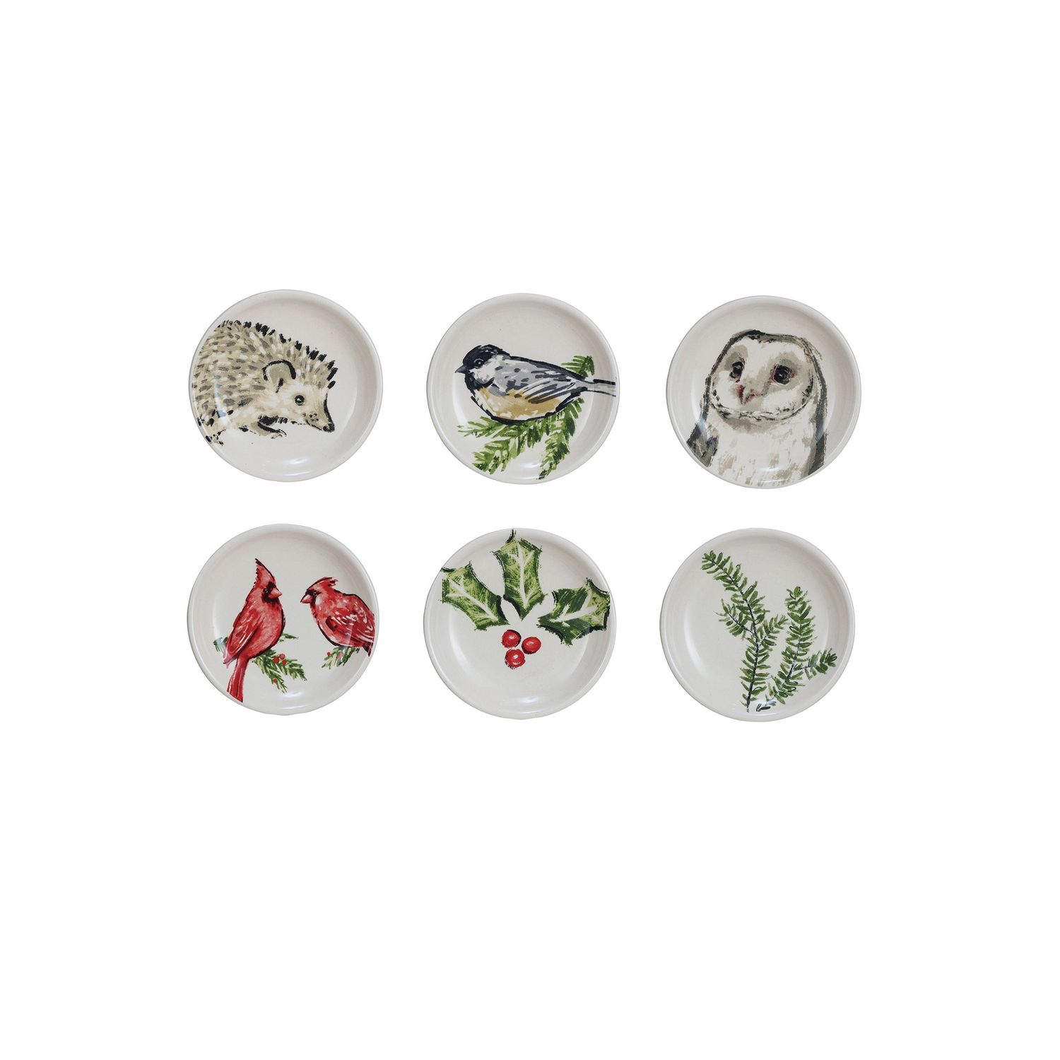 3&quot; Stoneware Dish - Botanical