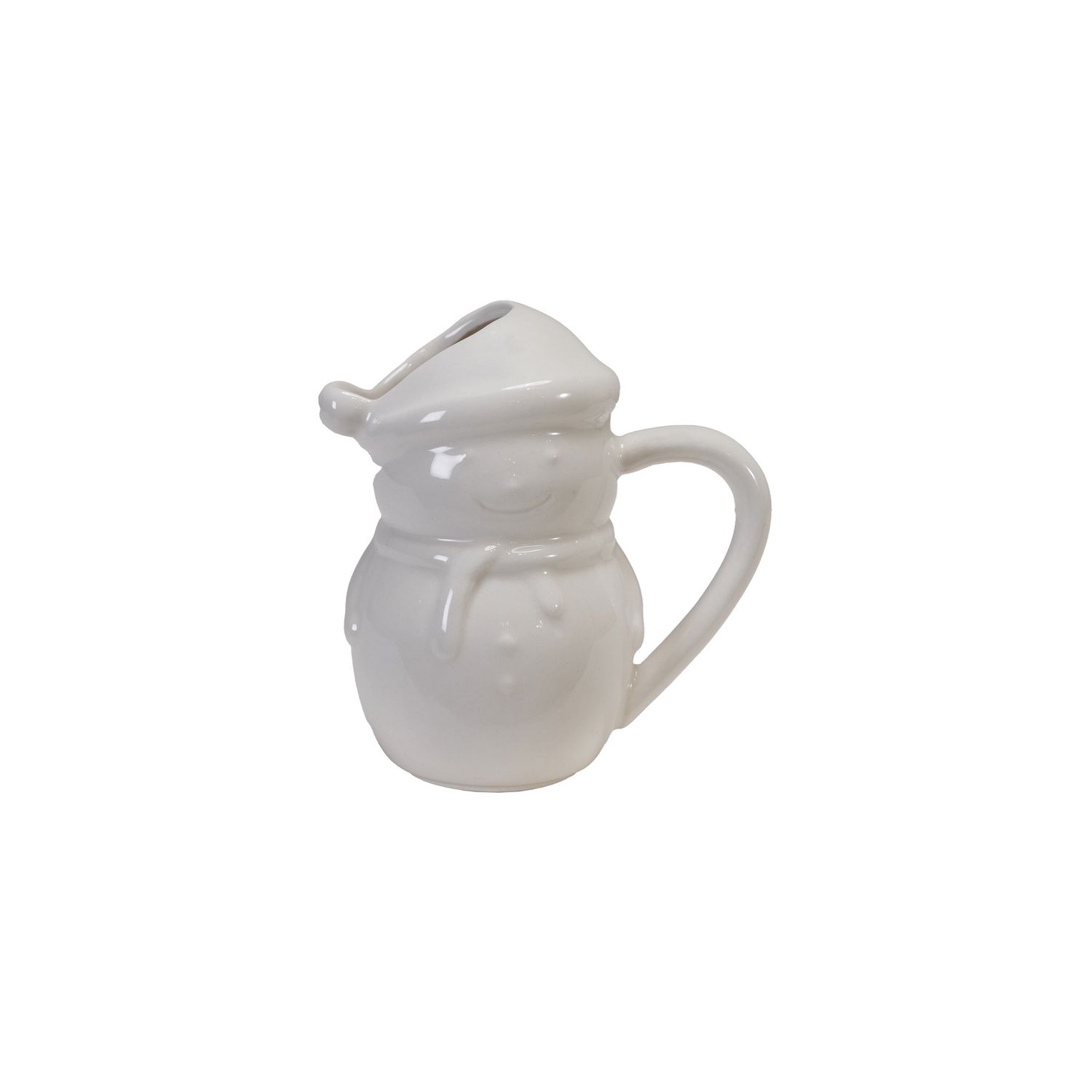 4&quot; 4 oz. Stoneware Snowman Shaped Cream