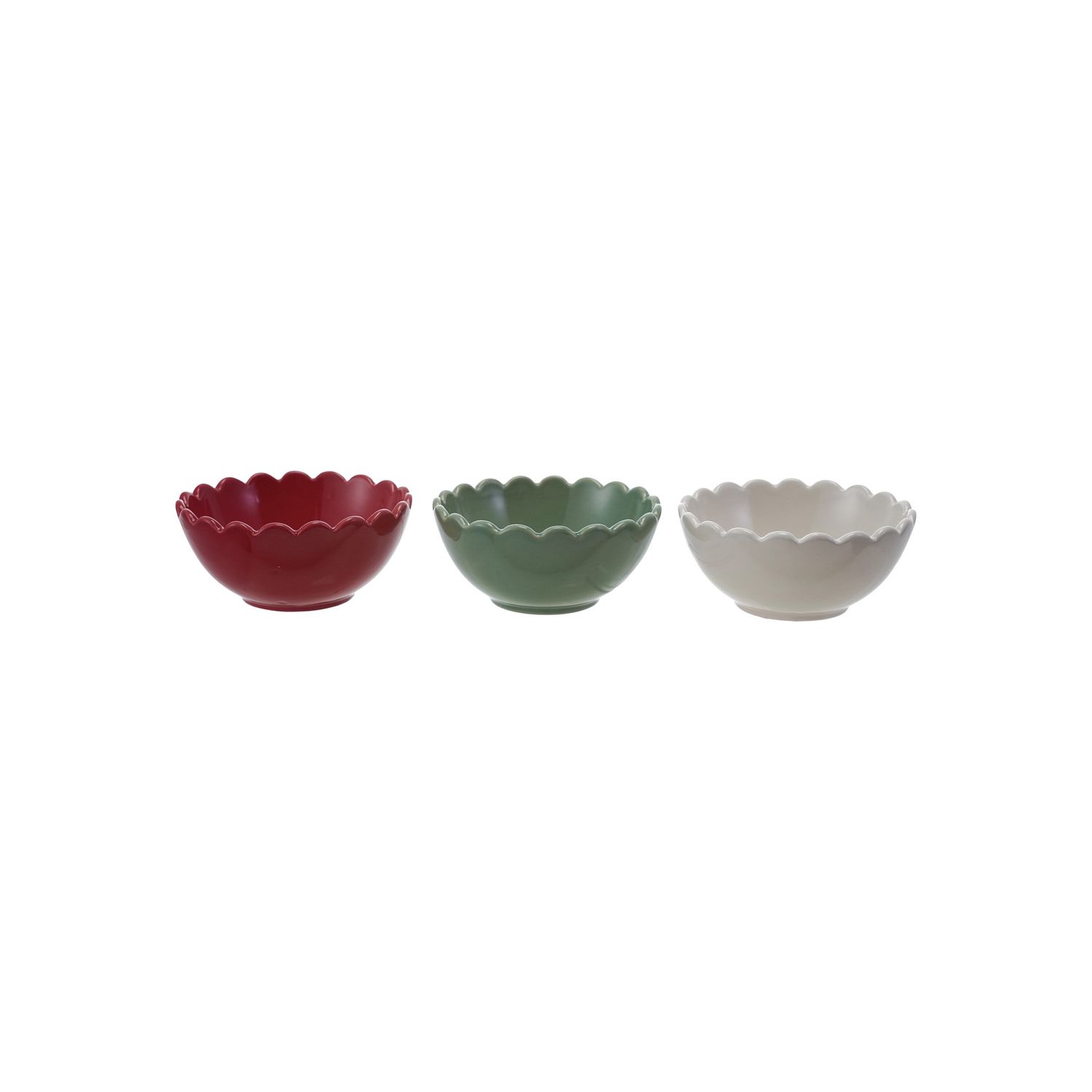 Stoneware Scalloped Bowl A