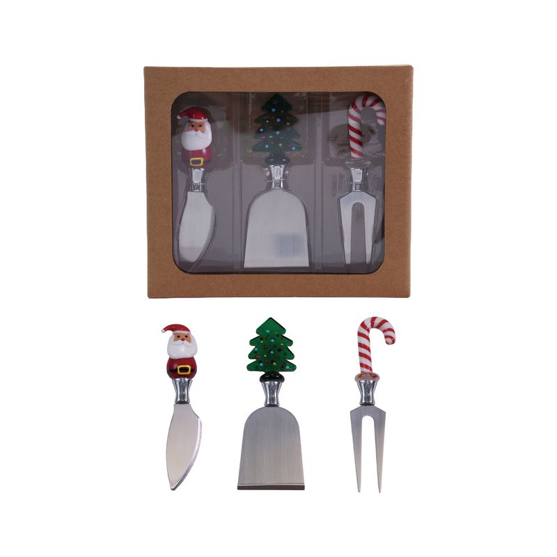 Stainless Cheese Knives Glass
