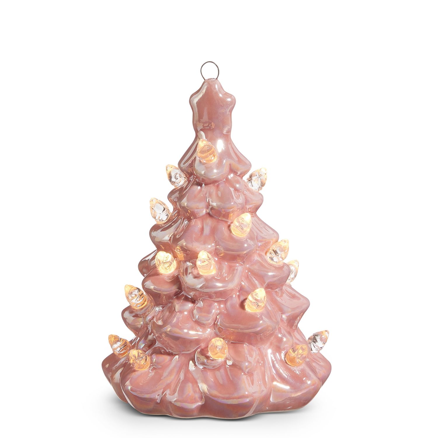 5&quot; Lighted Pink Vintage Tree Ornament