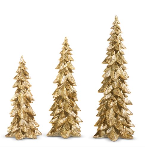 17.5&quot; Gold Trees