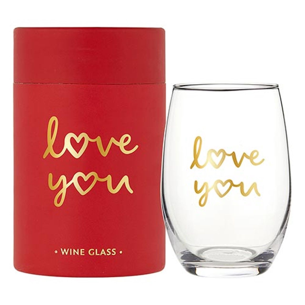 Wine Glass - Love You