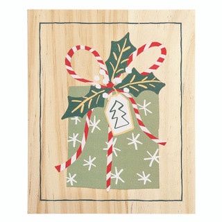 Card Set W/Wood Box-Holiday