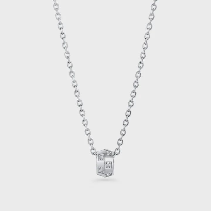 Samira Pendant Necklace - Silver