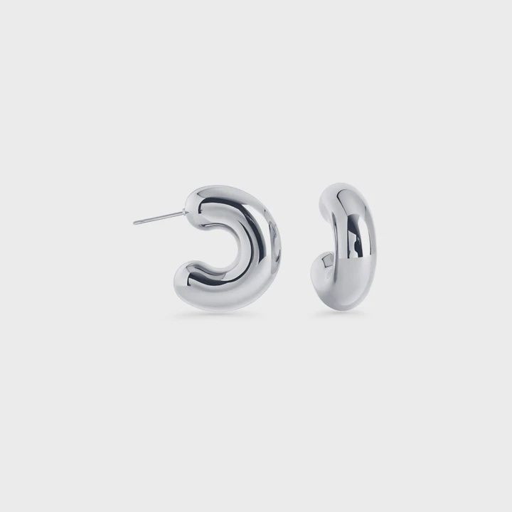 Elcya Hoop Earrings - Silver