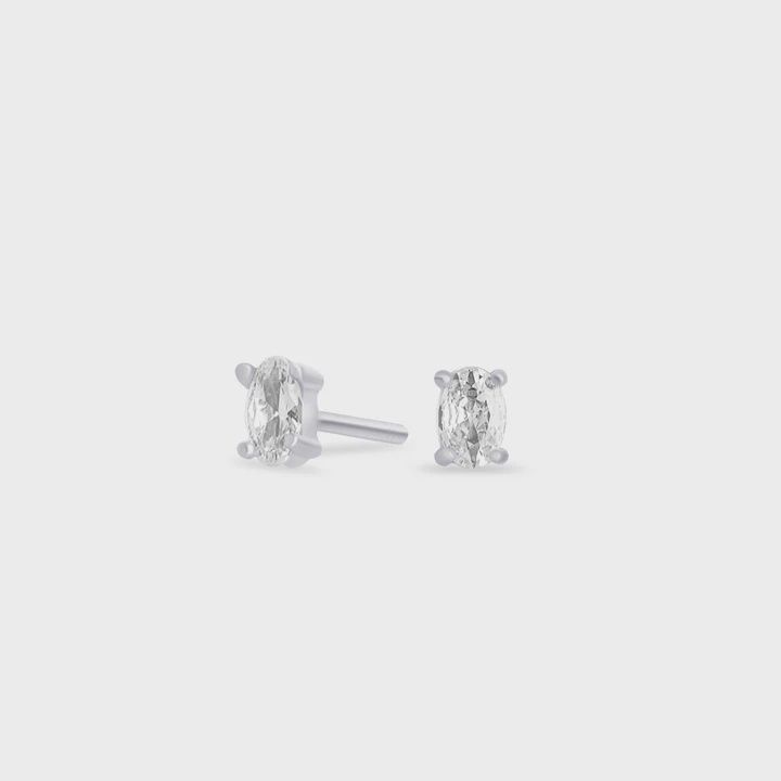 Sienna II Stud Earrings - Silver