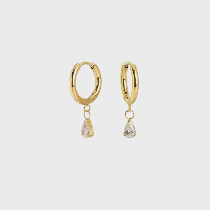 Beth Huggie Earrings - Gold