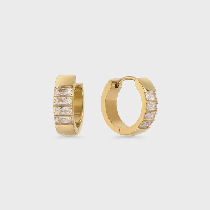 Vassani Huggie Earrings - Gold