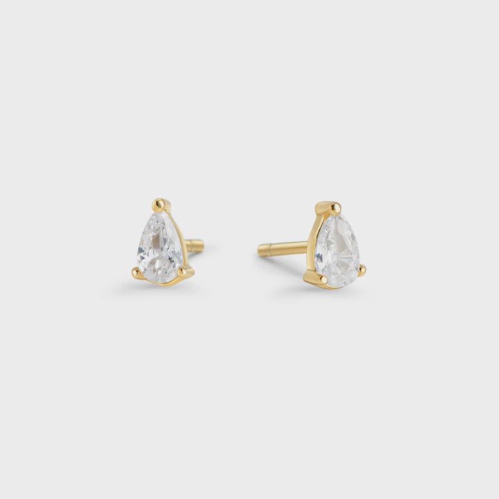 Beth II Stud Earrings - Gold