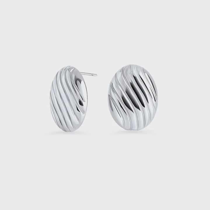 Simone II Stud Earrings - Silver
