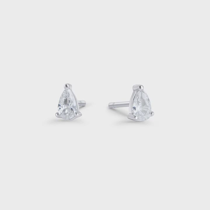 Beth II Stud Earrings - Silver