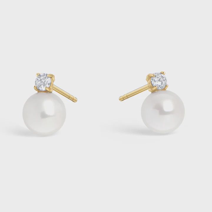 Gaia Stud Earrings - Gold