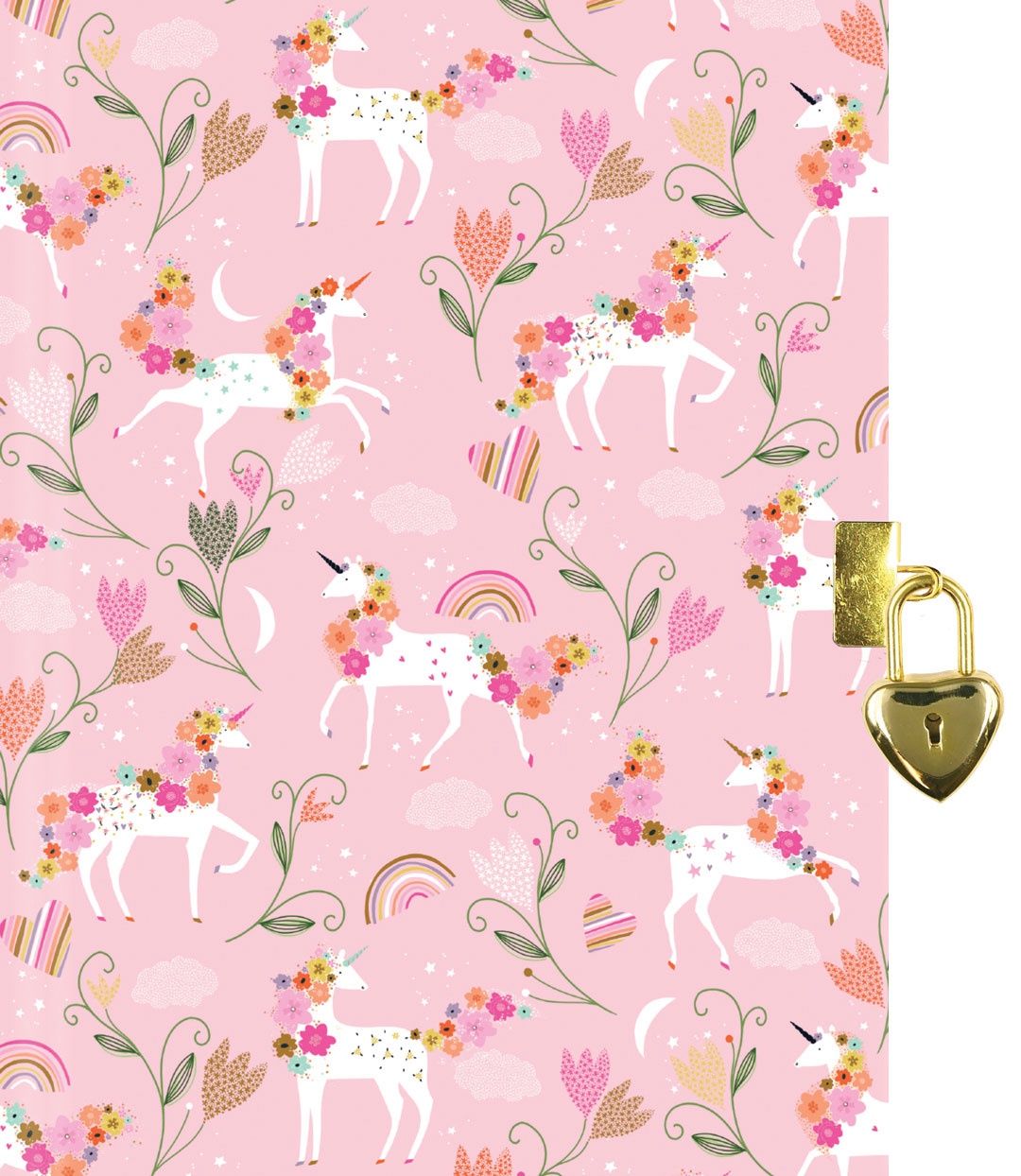 Unicorn Blooms Locking Journal