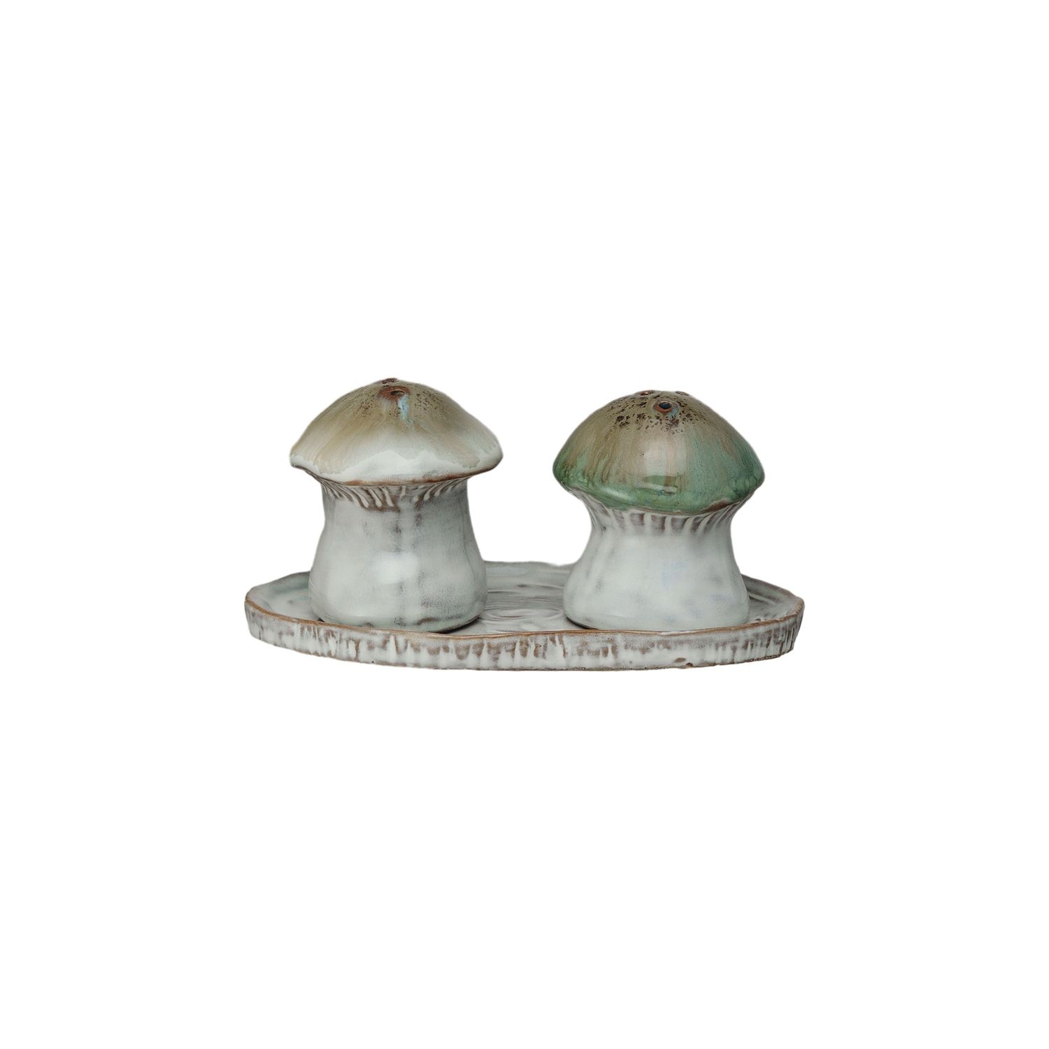 S/3 Salt &amp; Pepper Shaker Mushrooms