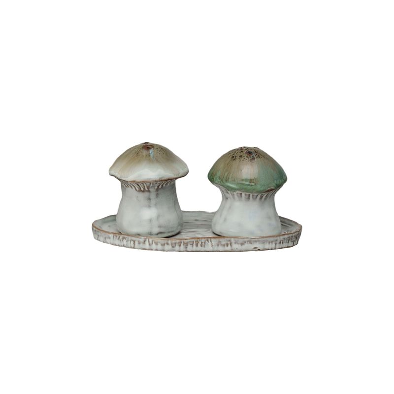 S/3 Salt &amp; Pepper Shaker Mushrooms