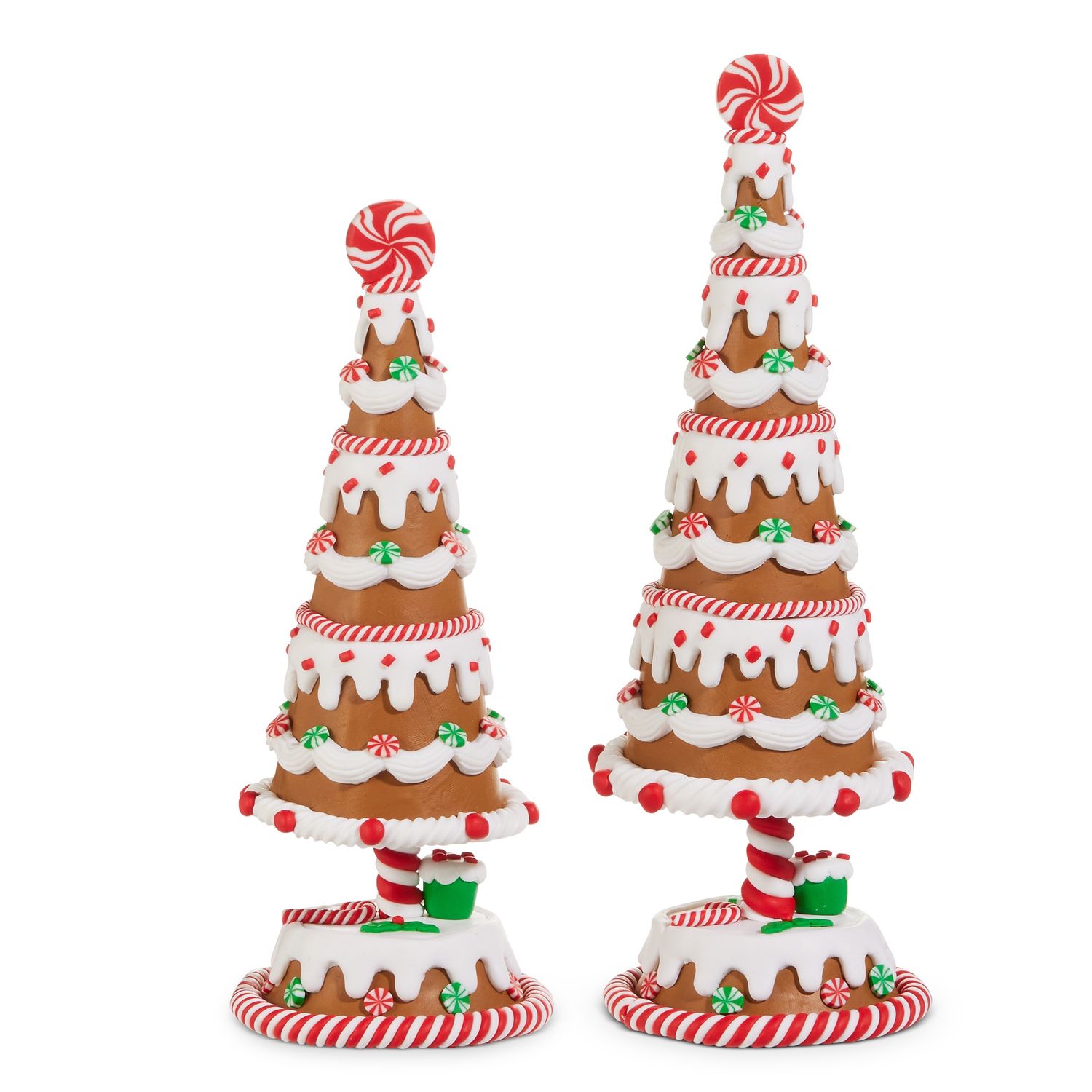 11" Gingerbread Trees