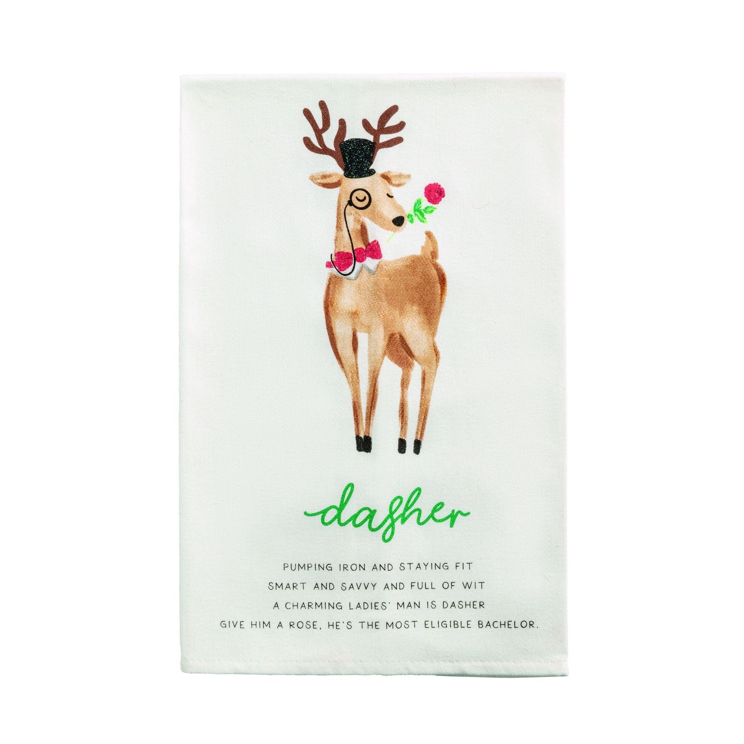 Dasher Poem Towel