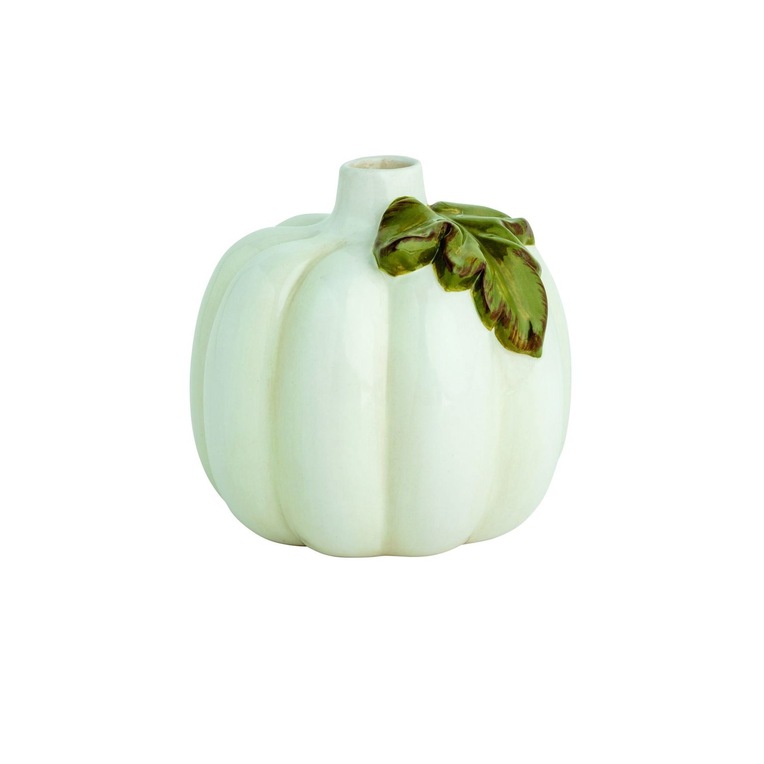 Small Ceramic Pumpkin Bud Vase