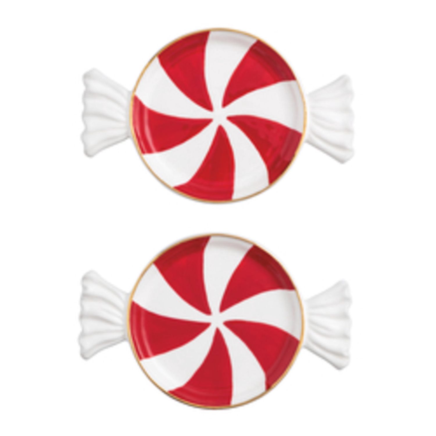 Red Candy Tidbit Plate