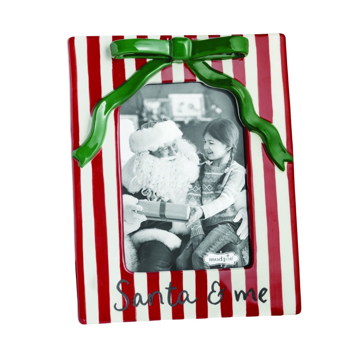 Ceramic Xmas Bow Frame