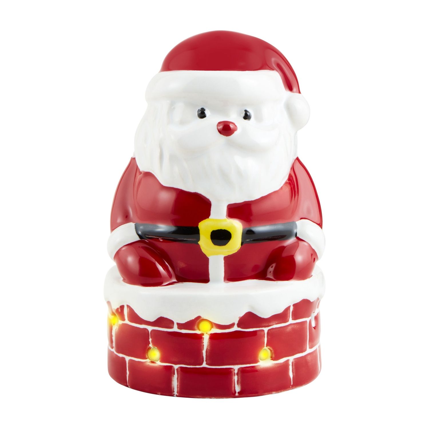 Light Up Santa Chimney Sitter