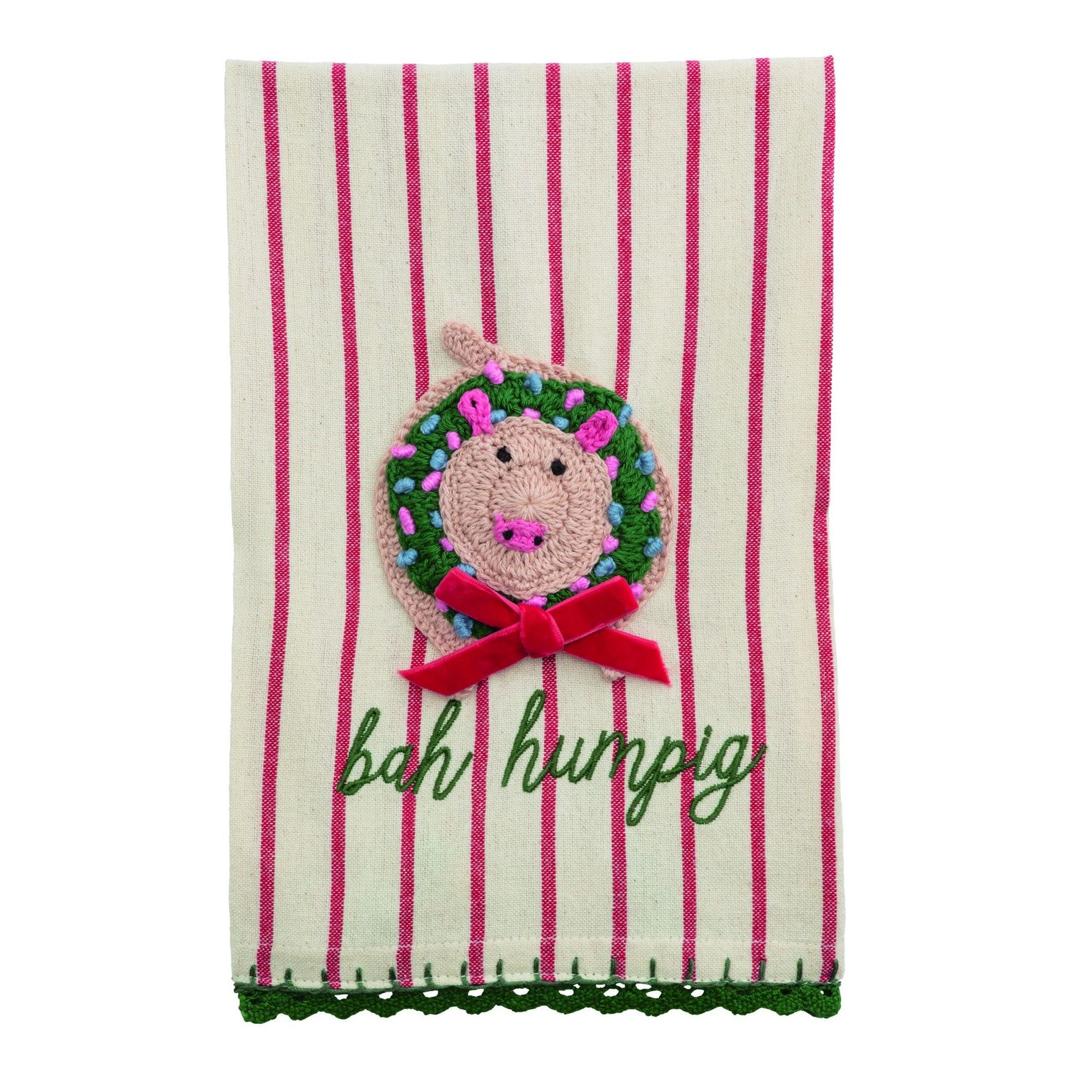 Farm Xmas Pig Towel