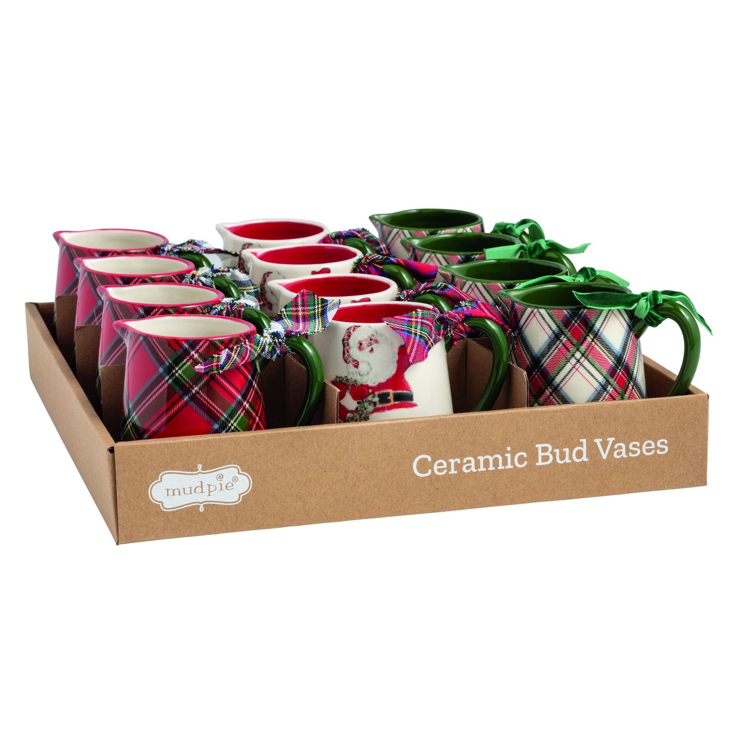 Tartan Bud Vases