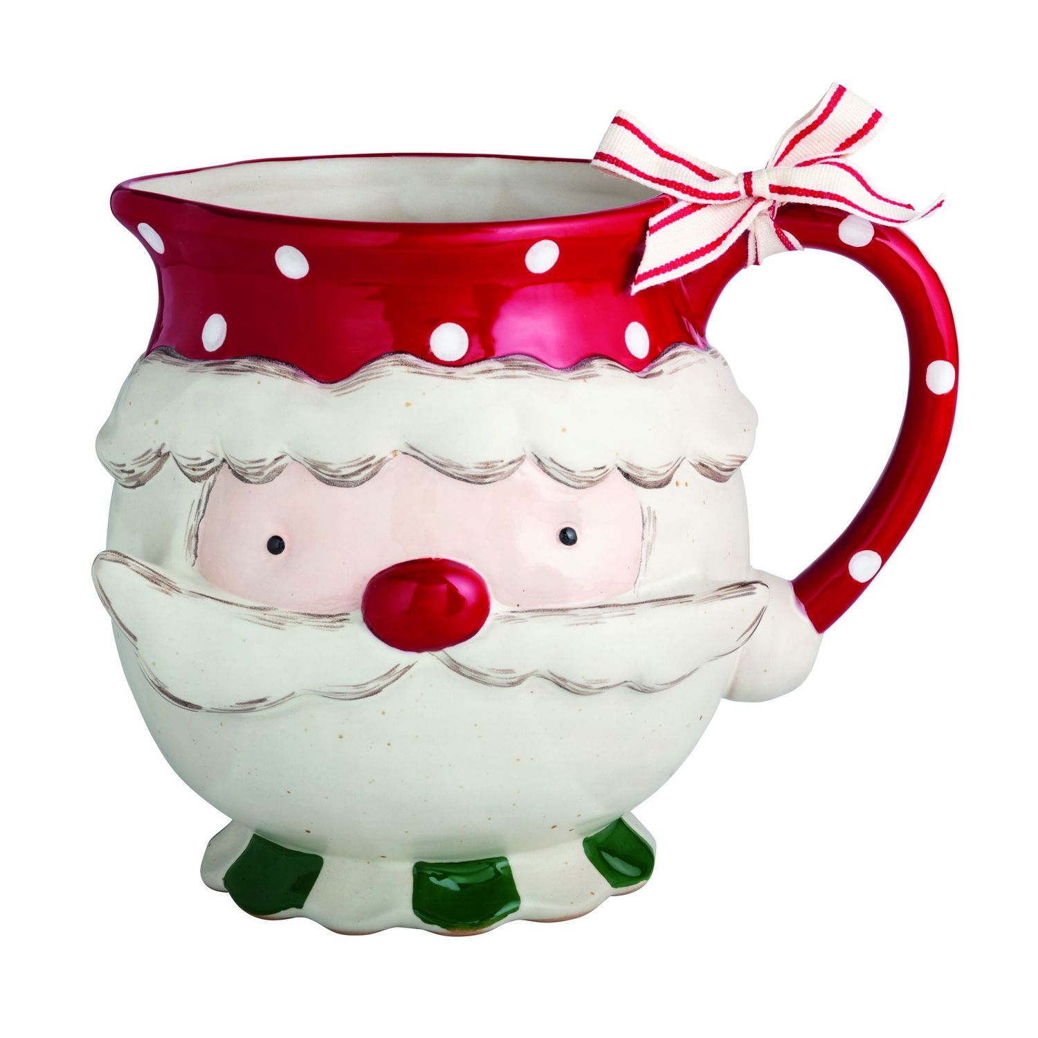 Farm Xmas Santa Pitcher