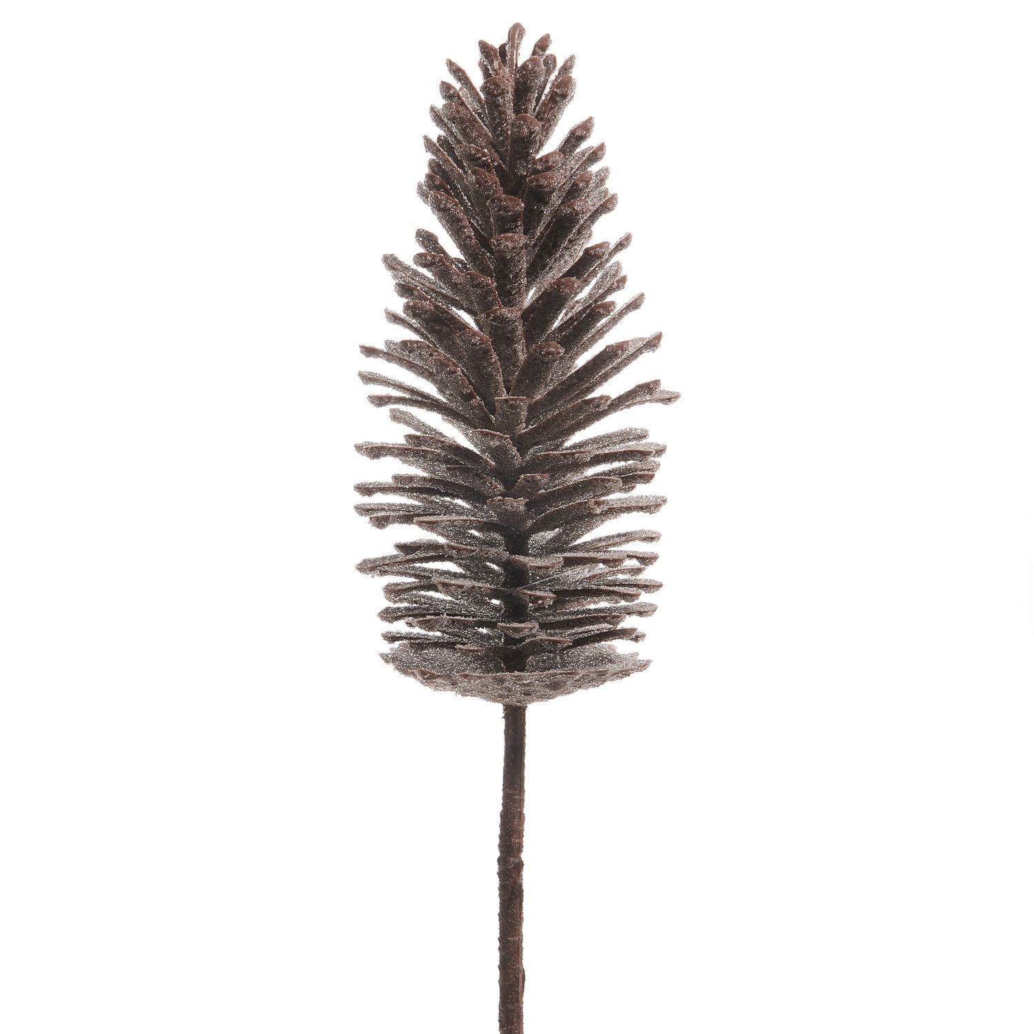 18&quot; Iced Pinecone Stem