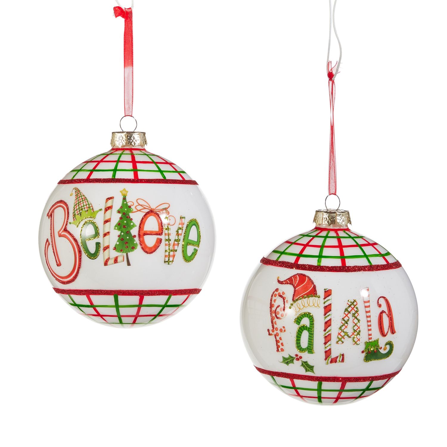 5&quot; Believe FaLaLa Ball Ornament
