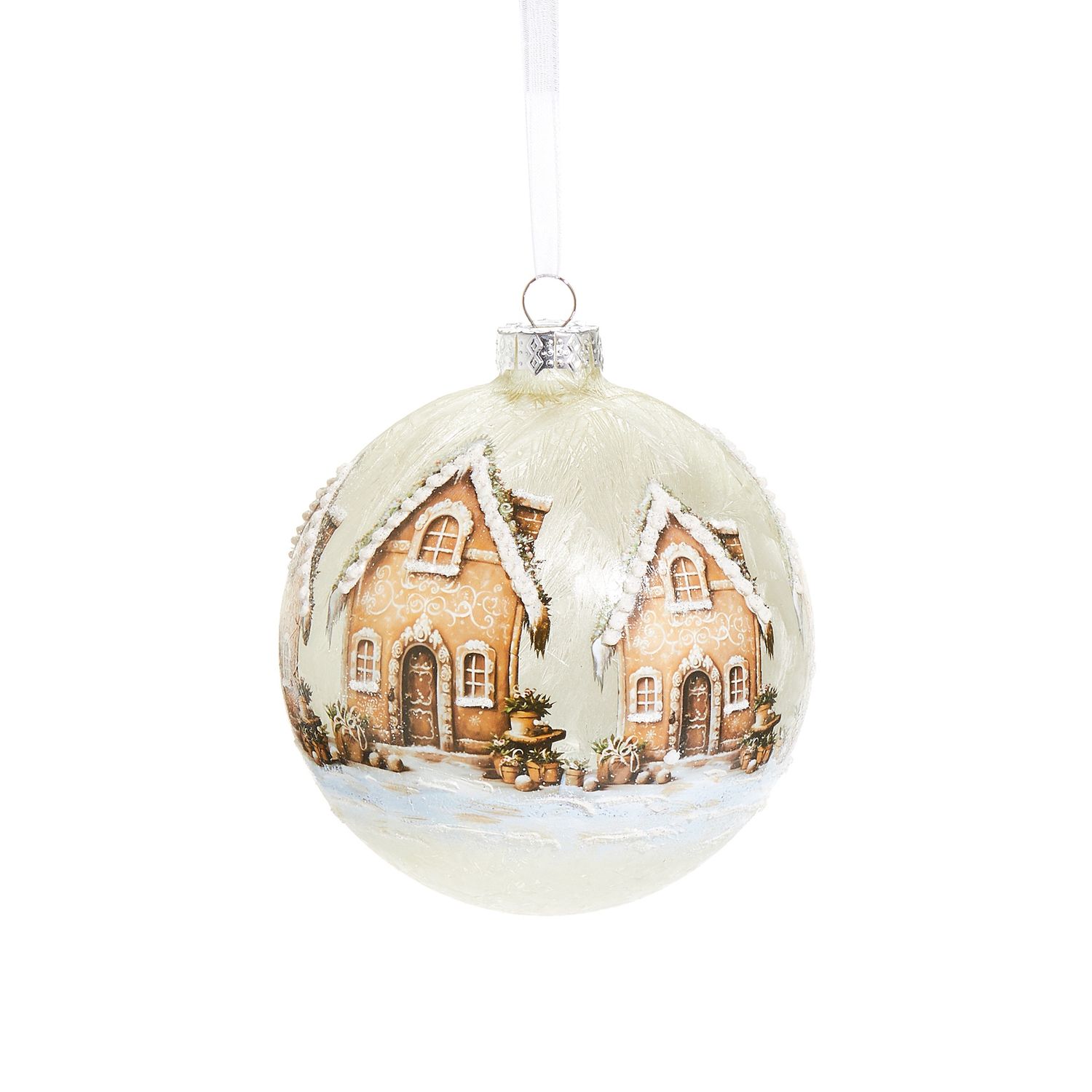 5&quot; Festive GB Cottage Ball Orn