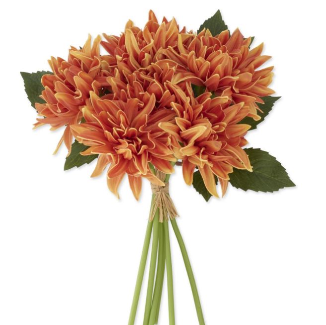12 Inch Rust Real Touch Dahlia Bundle