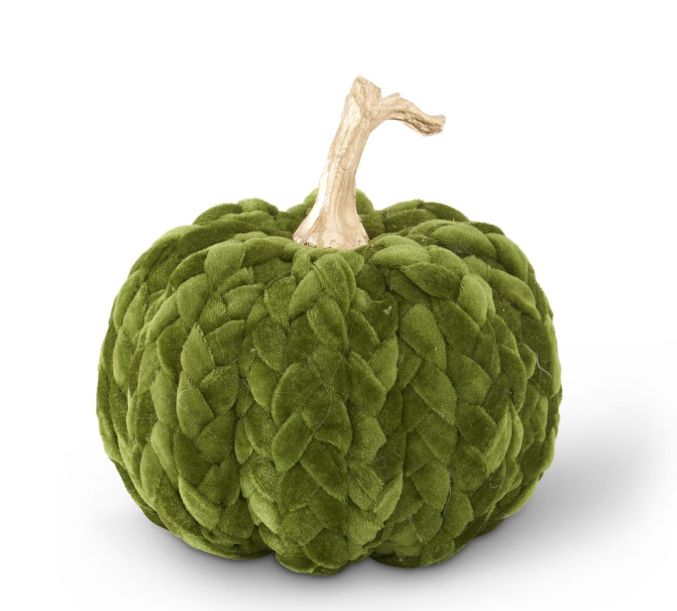 8&quot; Green Braided Pumpkin