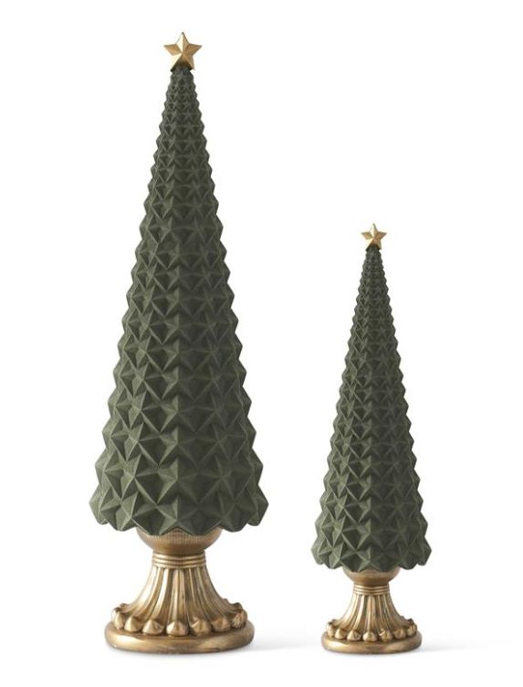 Sage Green Velvet Star Tree