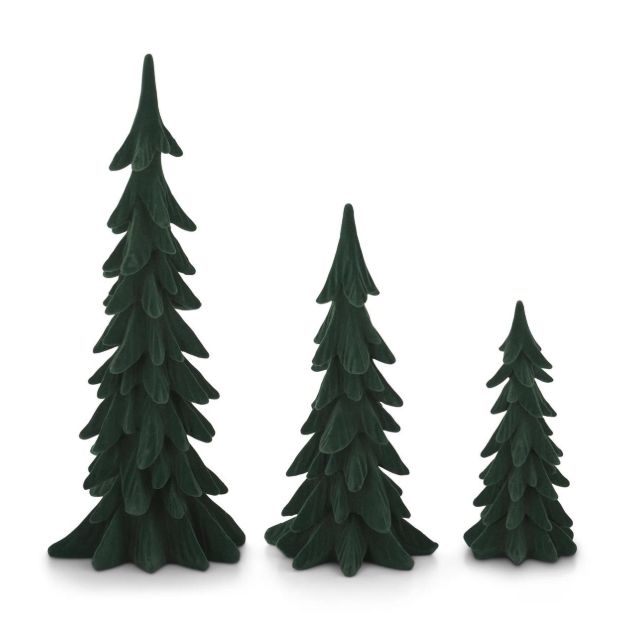 Green Velvet Christmas Trees