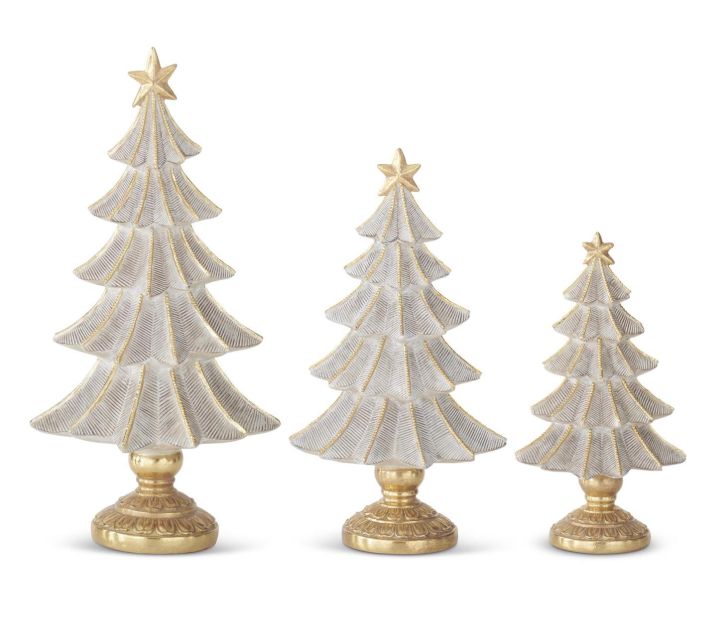 Gold Glittered Resin Christmas Tree