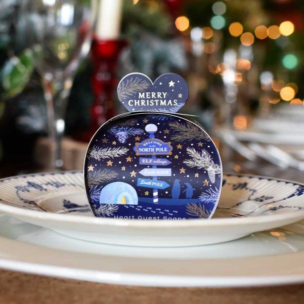 Christmas North Pole Heart Guest Soaps