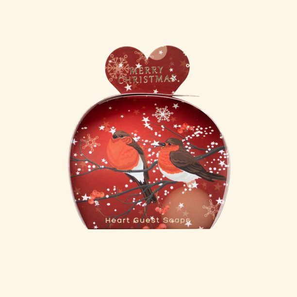Merry Christmas Heart Guest Soap