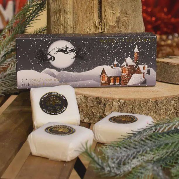 Winter Village Triple Soap Gift Box