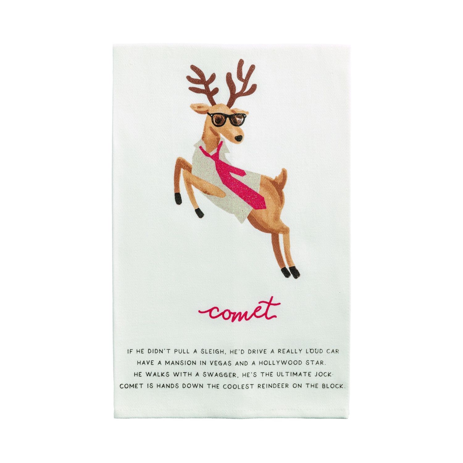 Comet Poem Tea Towel