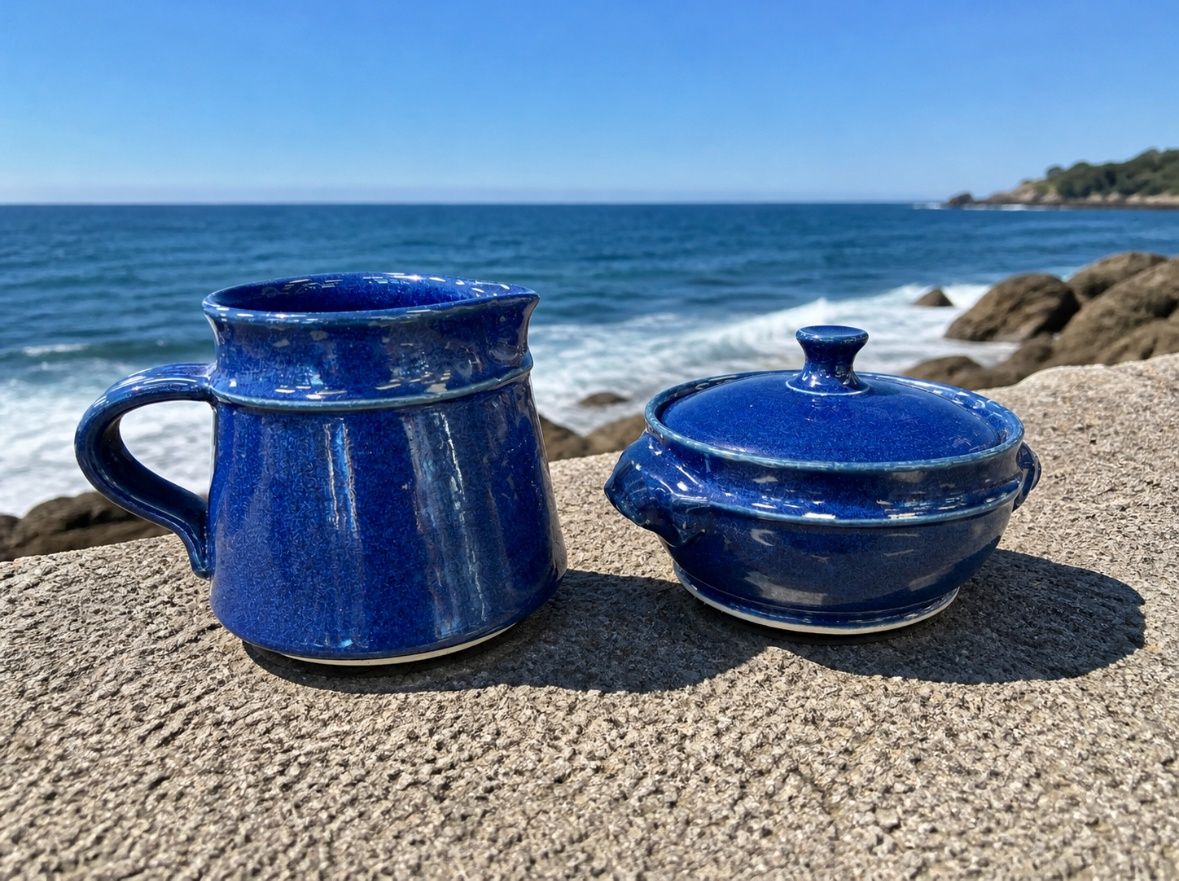 KH Blue Cream/Sugar Set
