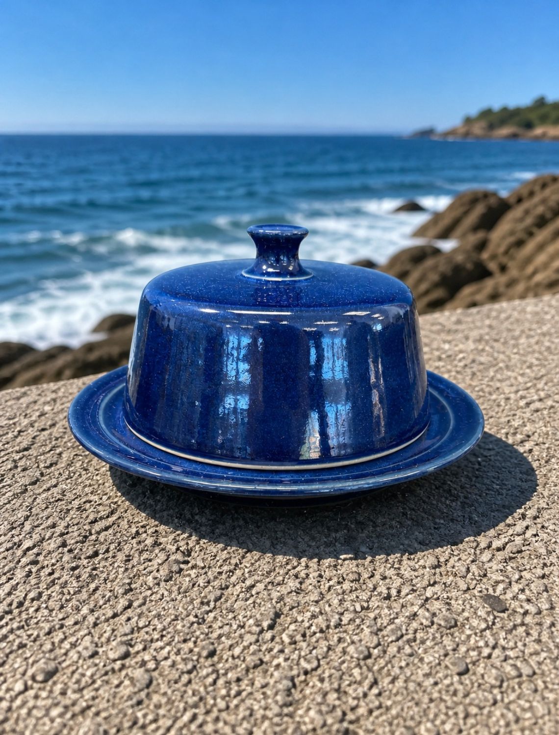 KH Blue Butter Dish