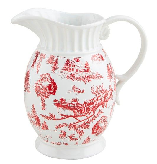 Toile Ceramic Pitcher