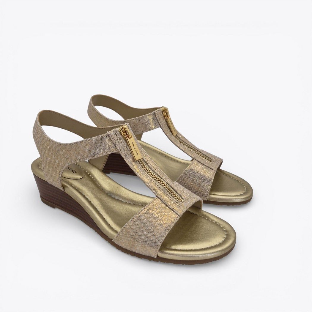 Berkley Wedge Sandal, Colour: Gold, Size: 6