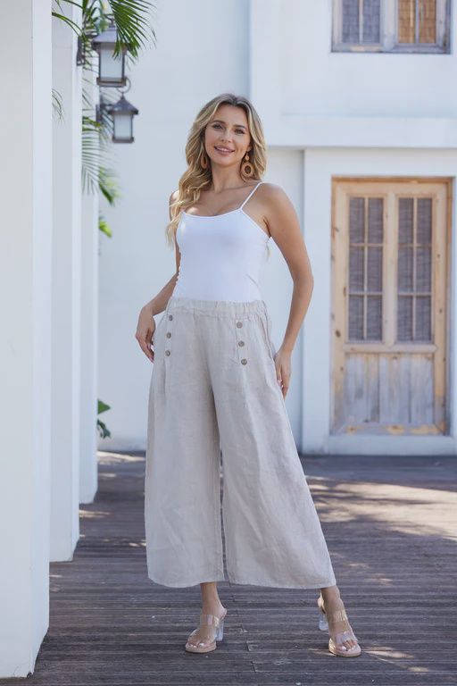 Island Breeze Buttoned Pants
